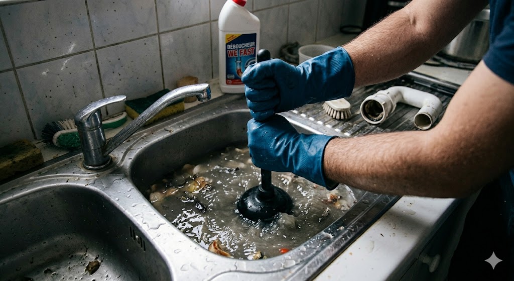 Intervention pour Débouchage Évier